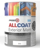 ZINSSER ALLCOAT EXTERIOR WATERBASED MATT  WHITE 2.5L